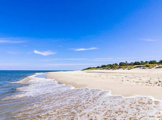 Szerokie plaże w okolicach Łeby